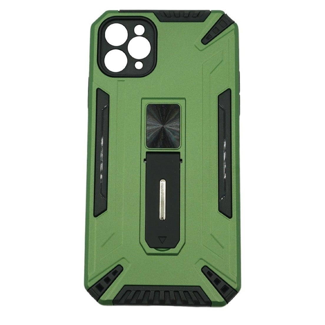 Husa de protectie pentru Apple iPhone 12 Defender Sergeant Brave cu suport, Verde deschis