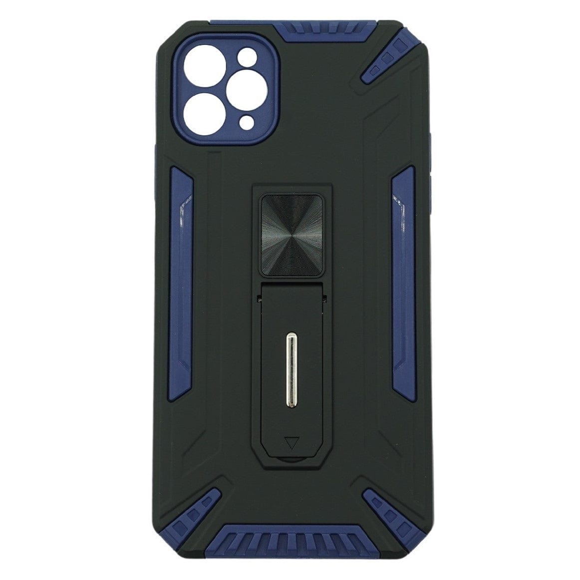 Husa de protectie pentru Apple iPhone 12 Pro Max Defender Model 4 cu suport, Albastru inchis