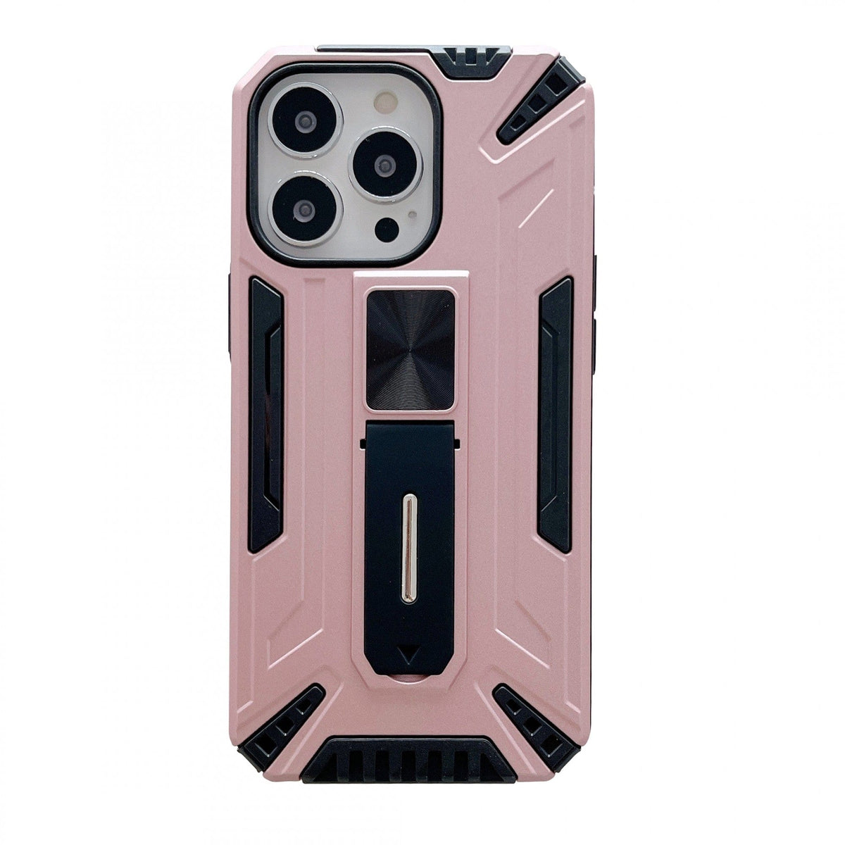 Husa de protectie pentru Apple iPhone 13 Pro Max Defender Sergeant Brave cu suport,Roz Auriu