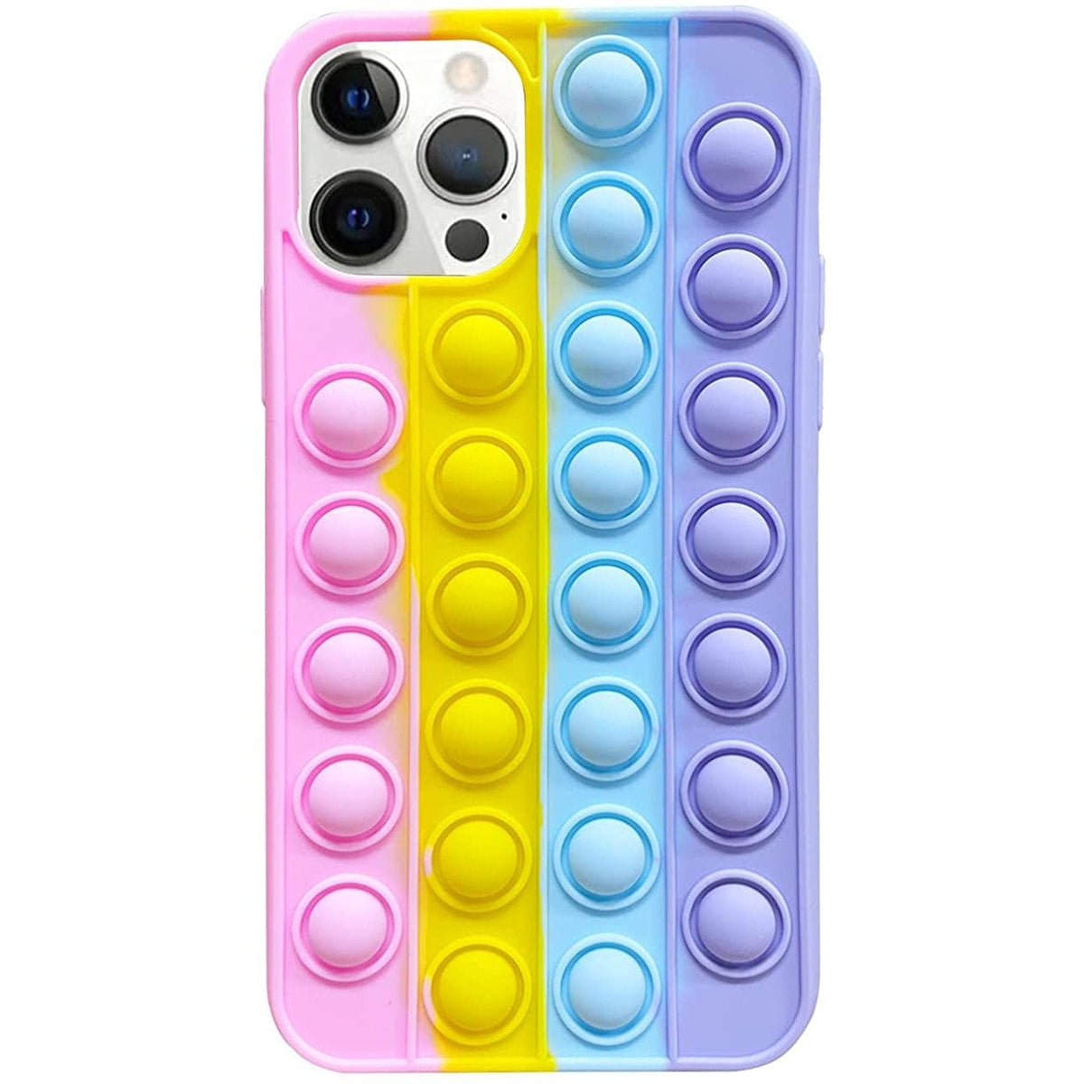 Husa de protectie Pop It compatibila cu Apple iPhone 13 Pro,Model 8,Multicolor