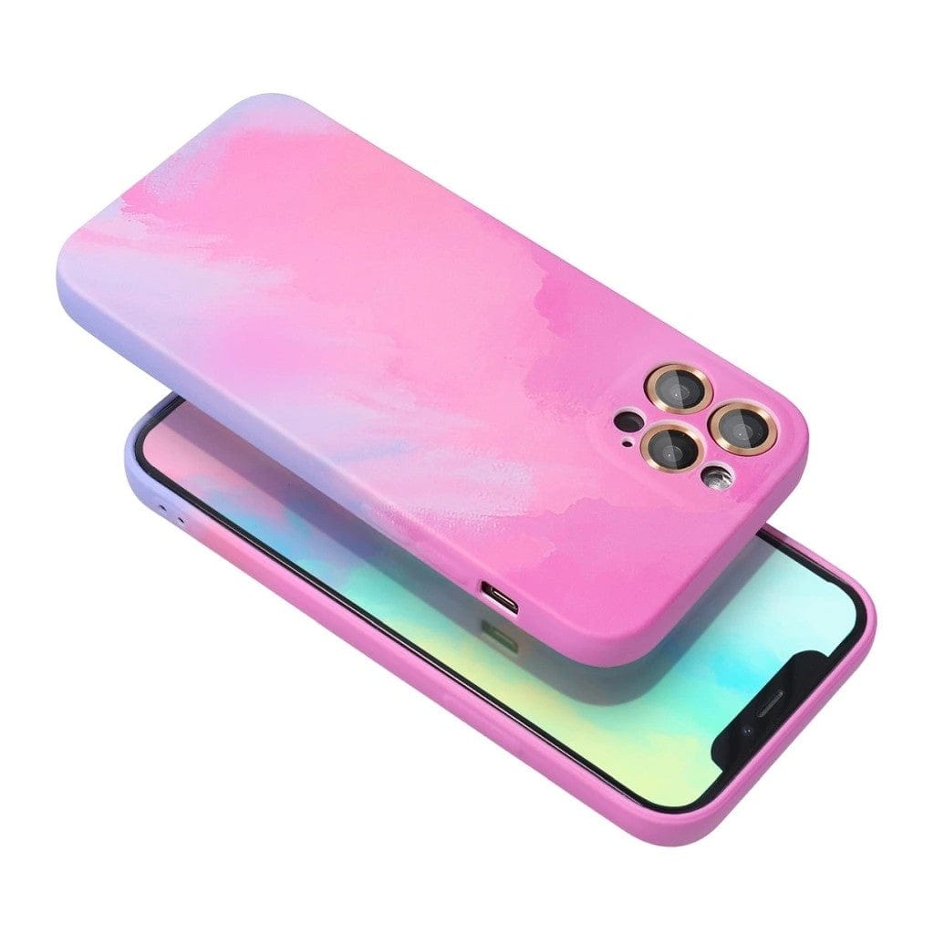 Husa protectie compatibila cu Apple iPhone 12 Pro Tpu Ombre, Roz/Mov